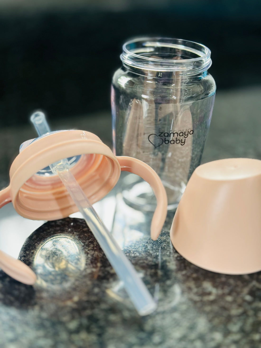 Straw and handle set